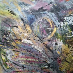 Golden Circle, Sabine Kraftmeier, Action Painting