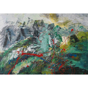 Zick zack rauf, Sabine Kraftmeier, Action Painting